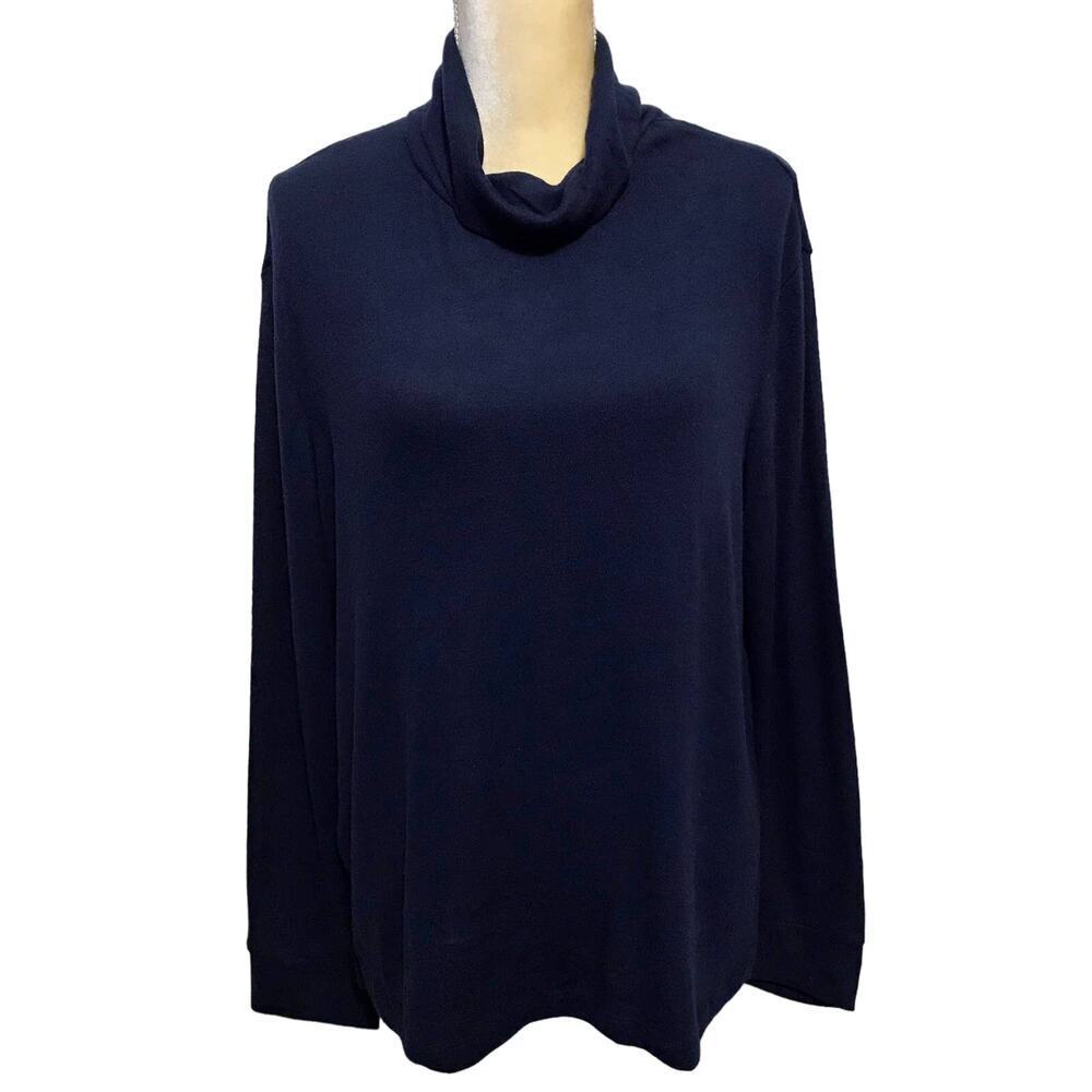 Stars Above NWT Navy Cowl Neck Sweatshirt Women M